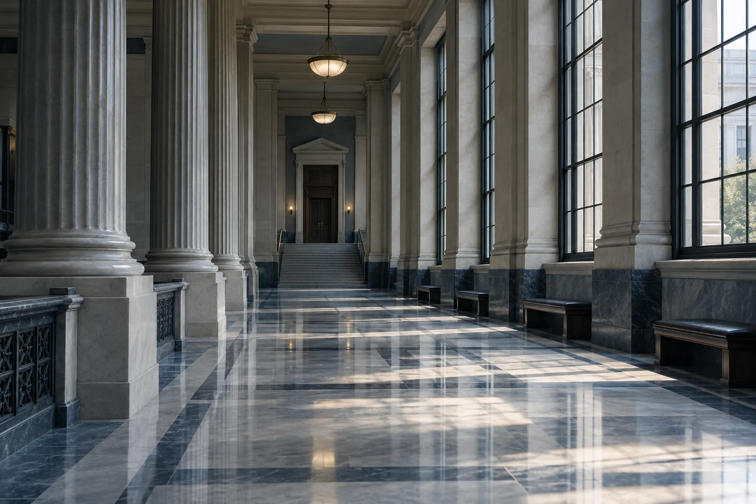 Decorative illustration representing federal court forms