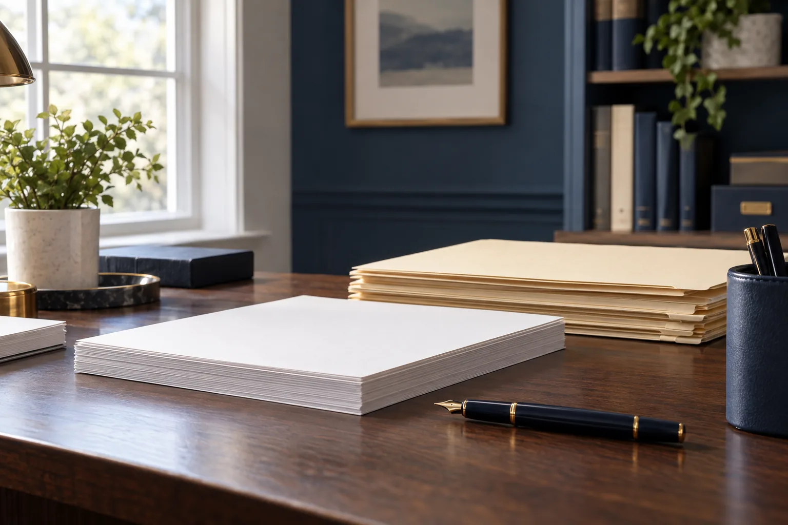 Decorative illustration representing official government paperwork